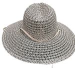 Open Edit  Structured Straw Sun Hat  Wide Brim Geometric Weave Photo 4