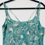 Giorgio Armani Vintage Green/Cream Floral Silk Bias Cut Slip Dress Size 8 Photo 6
