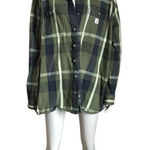 Carhartt Green and Black Flannel Plaid Top Photo 0