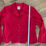 Leslie Fay Vintage Button Front Red Blazer Jacket Petite Size 14P Photo 6