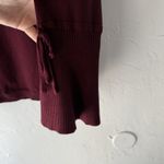 Liz Claiborne Sweater Medium Burgundy Bell Sleeve Tie Detail Pullover Top Vamp Photo 6