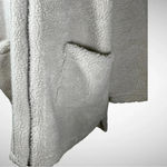 BLACK TAPE Women's Ecru Sherpa Full Zip With Pockets‎ And Hood Size 0X | EUC White Photo 6