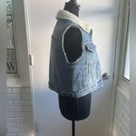 Judy Blue  Shearling Lined Denim Vest Photo 3