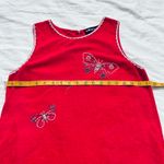 Vintage bright pink maxi dress with beaded butterfly details Red Photo 7