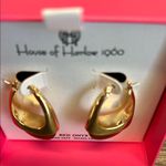 House of Harlow 1960 | Red Onyx Earrings ✨ Gold Photo 4