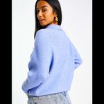 ASOSDesign 00Petite Blue Sweater w Polo Neck in Rib NWOT Photo 3