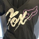 Women fox racing v neck t Photo 2