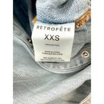 RETROFETE Russo Wide Leg Jumpsuit Light Wash Denim Utility Cargo Long Sleeve XXS Blue Photo 6