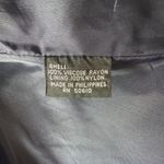 Vintage ‘90s Sassco Teal & Navy Blue Plaid Collarless Single Breasted Blazer Size M Photo 5