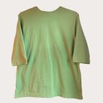 Denim and Co Womens Tunic Top Size 1X Mint Green‎ Summer Breathable Oversized Green Photo 1