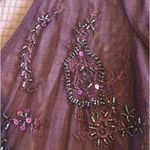 Amethyst NY & comp. Shear mesh top with beaded work  low V-neck Photo 6