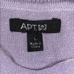Apt. 9  Womens Sweater Relaxed Fit Colorblock Pullover Lavender Gray Large Photo 6