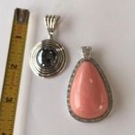 Lot Of 2 Women's Costume Pendants Vintage Modern Both Are Signed 1 Is Avon Photo 4