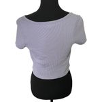 Brandy Melville  John Galt Lilac Zelly Short Sleeve Crop Top One Size Photo 1