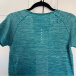 Nike NWOT Teal Dri Fit Knit Running Shirt Size M Photo 6