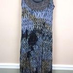 Boston Proper  Muse Women’s Ombré Knit Beaded Bib Sleeveless Maxi Dress Photo 0