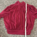 Flying Tomato NWT Tie Neck Banded Bottom Chiffon Top Sz L Photo 5