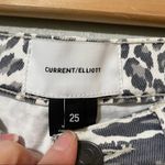 Current/Elliott Current Elliott Grey & White Animal Print Stiletto Ankle Length Jeans Womens 25 Photo 5