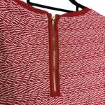 Maeve Anthropologie  Fit & Flare Dora Dress Mini Small Red Geometric Short Sleeve Photo 8