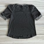 Nine Britton Cyra Ruched Sleeve Detail Knit Top Black Large NWT STITCH FIX Photo 5