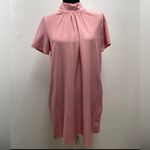 2 Hearts Coral Dress w/Neck Tie & Side pockets Pink Size M Photo 1
