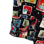UA Flex 2 Christmas Holiday Festive Stamp Sticker Stretch Medical Scrubs Top Photo 3