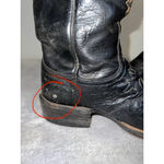 Lucchese Womens Vintage  Black Gold Cowboy & Western Boots Size 7 Photo 5