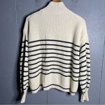 ZARA  Striped Cream Women's Sweater in size Small Photo 1