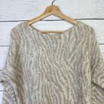 Abercrombie & Fitch ABERCROMBIE & FITCH Zebra Print Sweater Women Size Small Animal Scoop Neck Photo 1