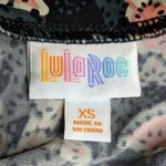 LuLaRoe Azure Printed Skirt Aqua Blue Pink Floral Vine A-line XS Photo 5