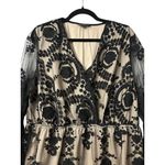 EillyBazar‎ 3XL Black Lace Overlay Beige Lined Dress Victorian Vibes Whimsigoth Tan Size undefined Photo 13