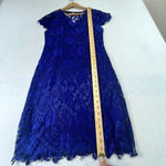 Midi Bodycon Dress Royal Blue V Photo 10