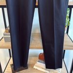 Talbots Chatham Curvy Black Ankle Straight Leg Mid-Rise Black Woven Dress Pant 4 Photo 2