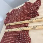 Max Studio  Women M Short Flutter Sleeve Wrap Babydoll Dress Ruffle Barbiecore Photo 11