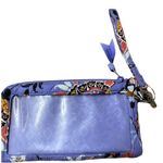 Vera Bradley RFID Tech Wristlet Mural Garden Purple Wallet Photo 3