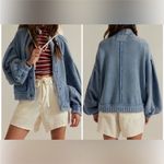 Free People NWOT  We The Free Cute In This Cardi - dusty blue - Small *IR* Photo 1