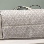 Michael Kors  Cream Monogram Tote Bag Photo 3