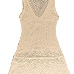 Forever 21 Open Knit V-neck Metallic Top Size S Photo 2