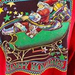 Hanes Vintage Santa Sleigh Dog Christmas Sweatshirt Womens Large Photo 1