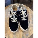 Soludos Velvet Paris Platform Sneakers In Navy Size 9 $169 Extra Shoe Strings Photo 3