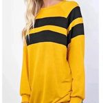 🆕Rae Mode Comfy Yellow Doble Stripe Long Sleeve Tunic M 🆕 Size M Photo 0