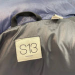 S13 Quilted Down Short Puffer Jacket Navy Blue Size XS Photo 6