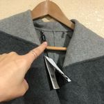 Diane Von Furstenberg NWT Diane von Furstenburg Shannon wool two tone gray coat Photo 5