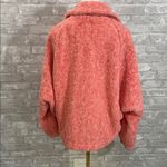 Free People  We The Free Teddy Swing Coral Pink Faux Fur Jacket Photo 8