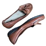 Thom Mcan Women’s Dacia Brown Leather Loafers Sz 9.5W Tassels Flat Dress Shoes Photo 6