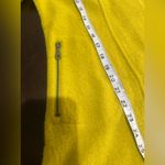 For Cynthia  Yellow 100% Nubby Wool Hi Low Swing Coat Blazer Sz M yellow sunshine Photo 4