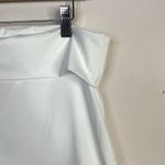 Halara Strapless Tube Top Shirt Side Slit Slim Fit Minimalist White Womens L New Photo 2