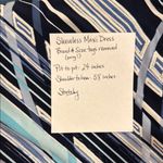 Dress Barn Sleeveless 3X Striped Blue Maxi Dress Photo 3