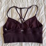 Alo Yoga Women's Deep Purple Strappy Sports Bra Photo 2