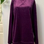 Woman Within Women within Burgundy Velvet Women's Top Photo 0